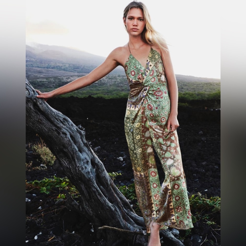 Zara print jumpsuit